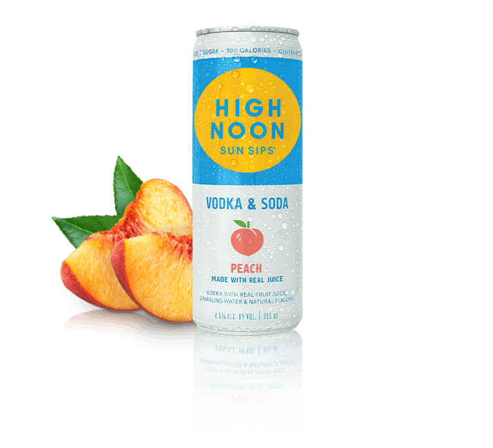 High Noon Vodka Soda Peach