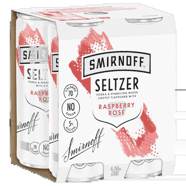 Smirnoff Seltzer Raspberry Rosé