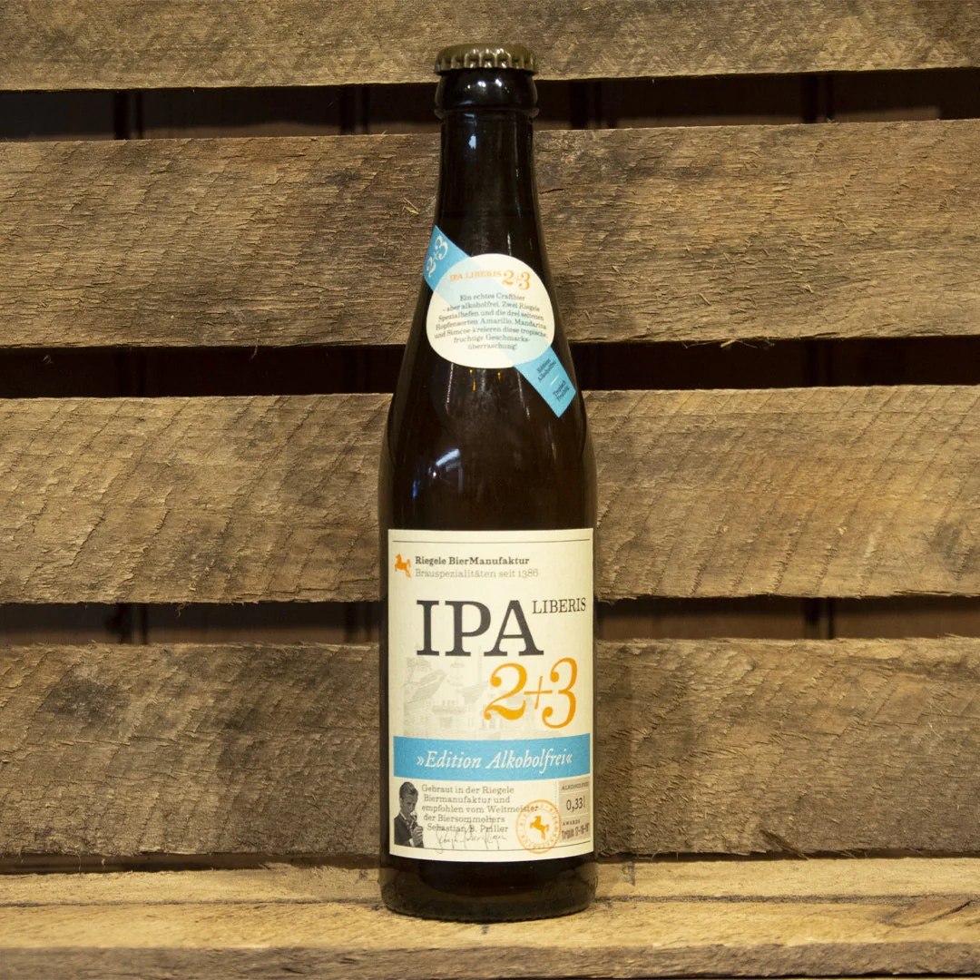 Riegele Biermanufaktur IPA Liberis 2+3, sans alcool