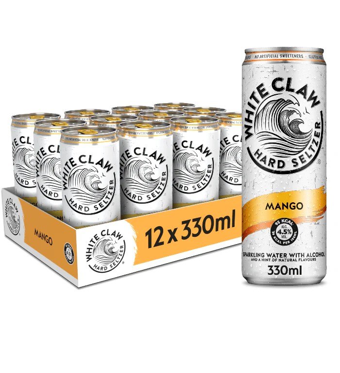 White Claw Vodka + Soda Mango