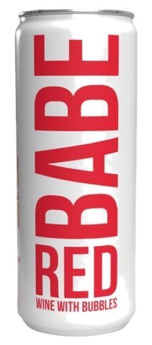 Babe Red With Bubbles