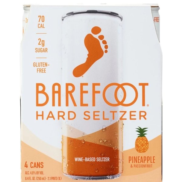 Barefoot Hard Seltzer Pineapple & Passionfruit