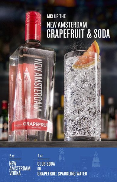 New Amsterdam Vodka Soda Grapefruit