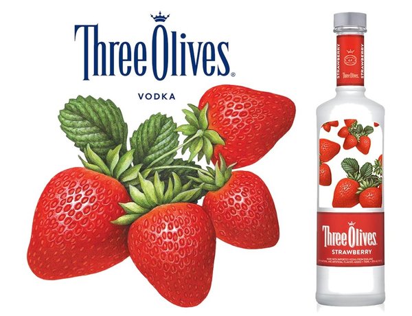 Three Olives Vodka Seltzer Strawberry Lemonade