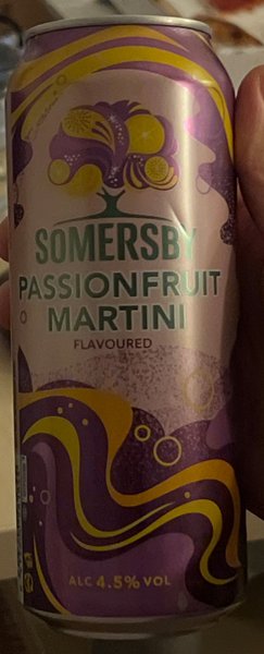 Sommersby Passionfruit Martini flavoured cider
