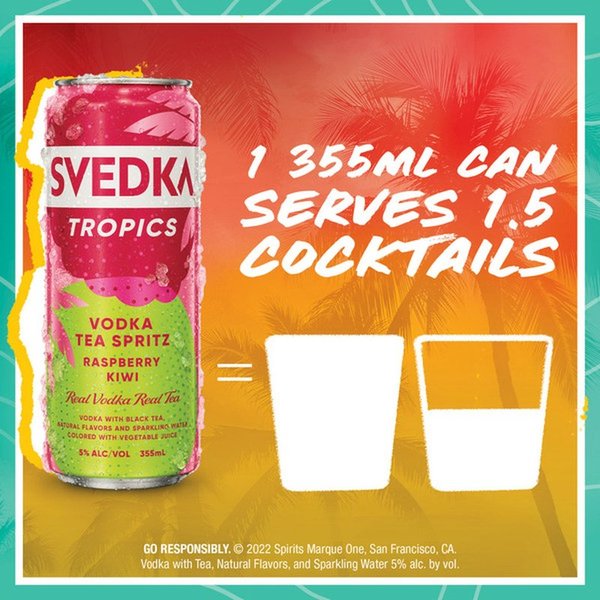 Svedka Vodka Soda Raspberry Kiwi