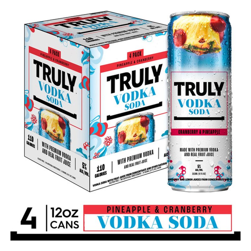 Truly Vodka Soda Pineapple Cranberry
