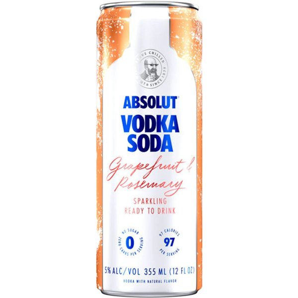 Absolut Vodka Soda Grapefruit & Rosemary