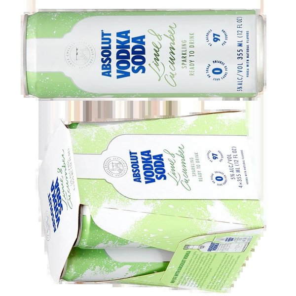 Absolut Vodka Soda Lime & Cucumber