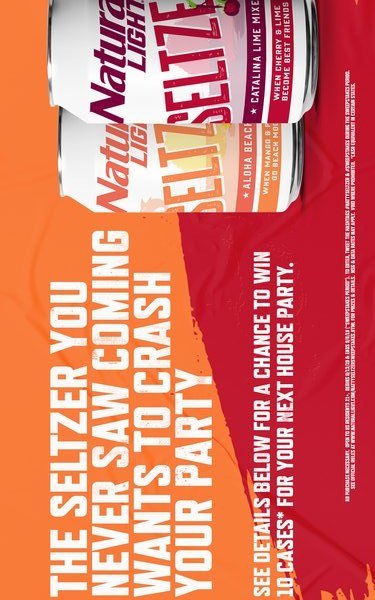 Natty Light Seltzer Black Cherry